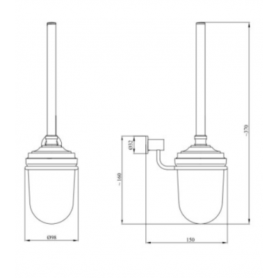 Szczotka 543B - wymiary